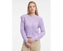 Světle fialový dámský svetr Fialová, S