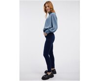 Tmavě modré dámské skinny fit džíny Modrá, 34
