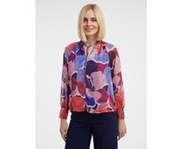 Červená dámská květovaná halenka Červená, 36