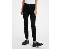 Černé dámské skinny fit džíny Černá, 34