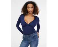 Tmavě modré dámské body Modrá, S