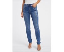 Modré dámské slim fit džíny Modrá, 34