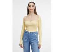 Žlutý dámský svetr Žlutá, M