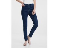 Tmavě modré dámské skinny džíny Modrá, 36