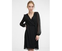 Černé dámské šaty ke kolenům Černá, 36