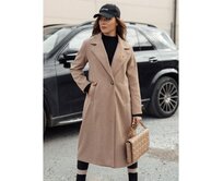 Dámský oversize kabát MANTOVA dlouhý camellia Karamelová, Univerzální