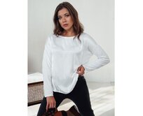 Dámská halenka oversize SILKINEA s přívěskem bílá Bílá, Univerzální