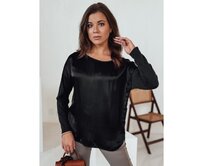 Dámská oversize halenka SILKINEA s přívěskem černá Černá, Univerzální