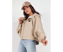 Dámská bunda oversize CATRAL tmavě béžová Béžová, Univerzální