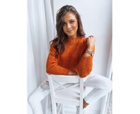 Dámský svetr ALCAMO oranžový Oranžová, Univerzální
