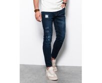 Pánské džíny SKINNY FIT tmavě modré Modrá, XXL
