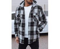 Pánská zateplená bunda s kapucí černá Černá, XXL