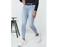 Dámské džínové kalhoty FITTYCHIC push up modré Světle modrá, s30
