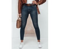 Dámské džíny CASVISTA skinny s páskem Modrá, s29