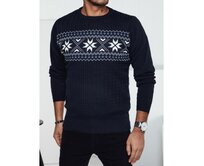 Pánský tmavě modrý svetr Vícebarevný, XXL