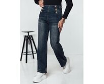 Dámské kalhoty VIVEZZI denim modré Námořnická modrá, S