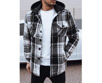 Pánská zateplená bunda s kapucí černá Černá, XXL