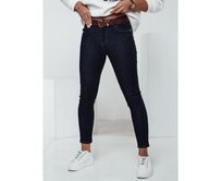 Dámské džíny JEANLINE skinny s páskem Modrá, s28