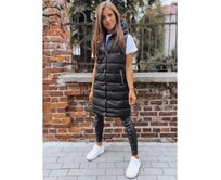 Dámská prošívaná vesta s kapucí CHESTER černá Černá, S/M