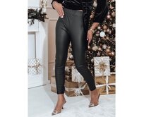 Dámské legíny FLEX voskované černé Černá, XL