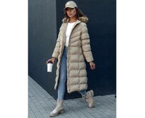 Dámský zimní kabát LUXWARM béžový Béžová, M