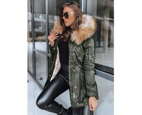 Dámská zimní bunda parka GARNET zelená Zelená, XS