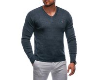 Pánský svetr E239 tmavě šedý Tmavě šedá, XXL/3XL