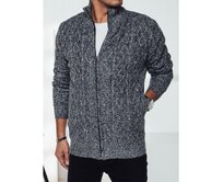 Pánský svetr šedý Světle šedá, 3XL