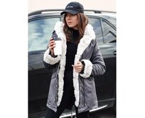 Dámská zimní bunda parka ARCTIC tmavě šedá Břidlicová, XL