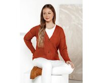 Dámský svetr CHICLINE červený Karamelová, Univerzální
