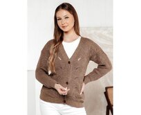 Dámský svetr KNITVIA béžový Béžová, Univerzální
