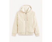 Bunda sherpa s kapucí Fuhoodie Krémová, L