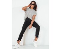 Dámské džínové kalhoty FAROL černé Černá, 26