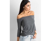 Dámská halenka LIVE tmavě šedá Tmavě šedá, XL