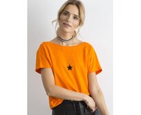 Dámské tričko FIRE oranžové Oranžová, XS