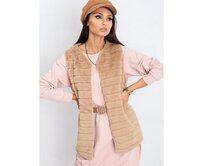 Dámská vesta Softy OCH BELLA béžová Béžová, 2XL