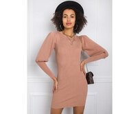 Dámské šaty ALEANOR světle hnědé Hnědá, one size XS/S