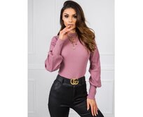 Dámská halenka RUE PARIS Heather Lauren růžová Růžová, XL