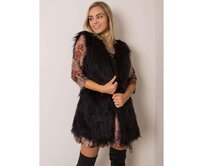Dámská vesta kožešinová RAFAELA černá Černá, S/M