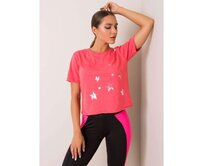 Dámské tričko Star FOR FITNESS korálové Cihlová, XS
