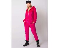 Dámský set velurový plus size MICHELL růžový Růžová, 4XL