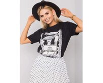 Dámské tričko ALESSIA černé Černá, S
