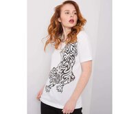 Dámské tričko s potiskem MABEL bílé Bílá, M
