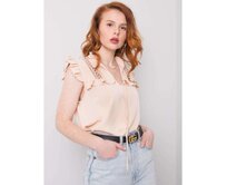Dámská halenka Eira OCH BELLA světle béžová Béžová, S