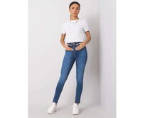 Dámské džíny skinny Britanny RUE PARIS modré Modrá, 26