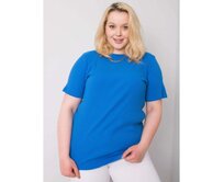 Dámská halenka plus size pruhovaná STELLAmodrá Námořnická modrá, XL