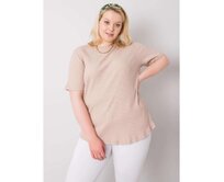 Dámská halenka plus size STELLA béžová Béžová, XL