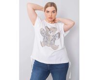Dámská halenka plus size MARLENE bílá Bílá, Univerzální