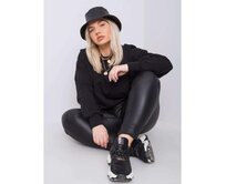 Dámská mikina plus size FLORENTIA černý Černá, 3XL