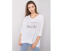 Dámská halenka s aplikací TINSLEY bílá Bílá, Univerzální